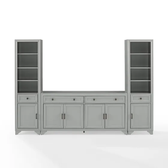 Tillie Gray Modular 3-Pc. Entertainment Set-Kirkland's Home Fashion