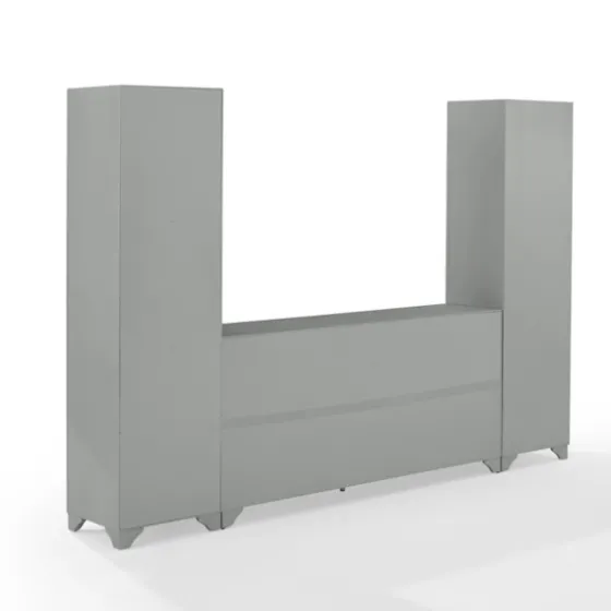 Tillie Gray Modular 3-Pc. Entertainment Set-Kirkland's Home Fashion