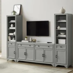 Tillie Gray Modular 3-Pc. Entertainment Set-Kirkland's Home Fashion
