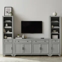 Tillie Gray Modular 3-Pc. Entertainment Set-Kirkland's Home Fashion