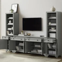 Tillie Gray Modular 3-Pc. Entertainment Set-Kirkland's Home Fashion