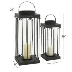 Tin Open Frame Lanterns, Set Of 2-Kirkland's Home Online