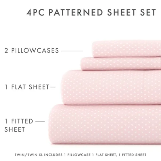 Tiny Hearts 3-Pc. Twin Sheet Set-Kirkland's Home Cheap