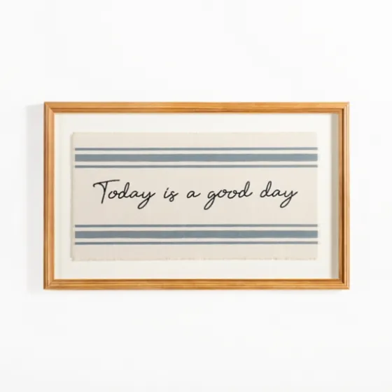 Today Is A Good Day Striped Wall Plaque-Kirkland's Home Fashion