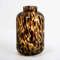 Tortoise Shell Glass Vase, 10 In.-Kirkland's Home Clearance