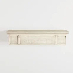 Traditional Whitewashed Wood Wall Shelf-Kirkland's Home Store