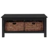 Traditional Wooden Basket Coffee Table-Kirkland's Home Fashion