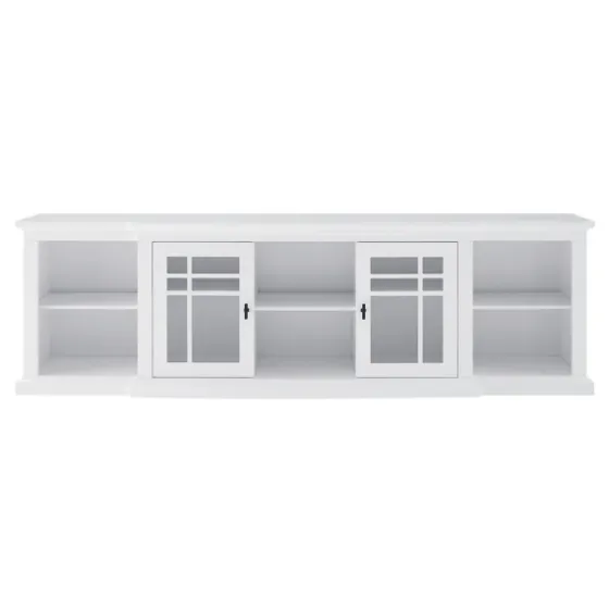 Transitional Breakfront 2-Door Media Console-Kirkland's Home Discount