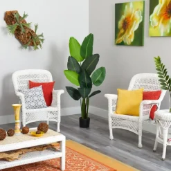Travelers Palm Tree In Black Planter, 58 In.-Kirkland's Home Best