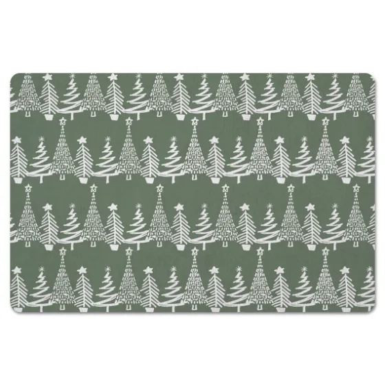 Tree Pattern Christmas Kitchen Mat-Kirkland's Home Flash Sale