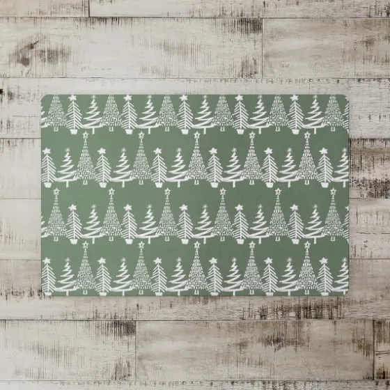 Tree Pattern Christmas Kitchen Mat-Kirkland's Home Flash Sale