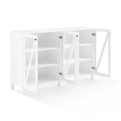 Triangle 4-Door Wood Media Cabinet-Kirkland's Home Discount