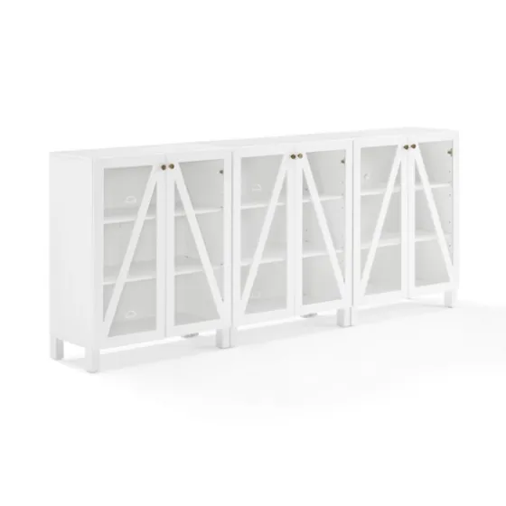 Triangle 6-Door Wood Media Cabinet-Kirkland's Home Shop