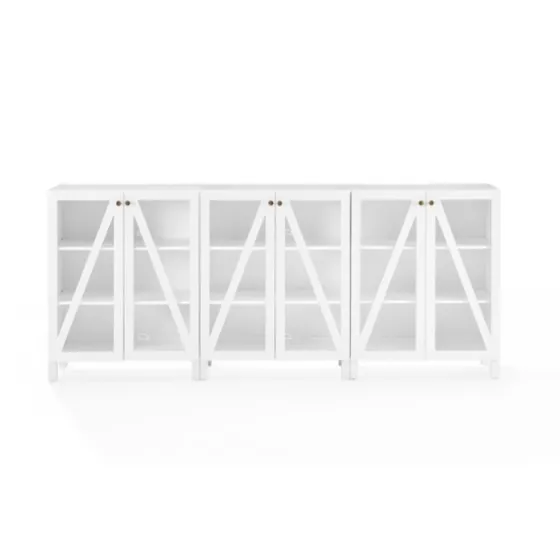 Triangle 6-Door Wood Media Cabinet-Kirkland's Home Shop