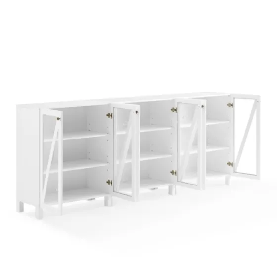 Triangle 6-Door Wood Media Cabinet-Kirkland's Home Shop