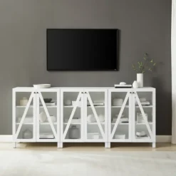 Triangle 6-Door Wood Media Cabinet-Kirkland's Home Shop