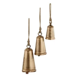 Triangular Aged Hanging Bells, Set Of 3-Kirkland's Home Hot