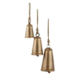 Triangular Aged Hanging Bells, Set Of 3-Kirkland's Home Hot