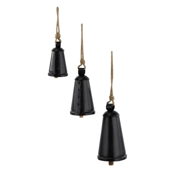 Triangular Iron Hanging Bells, Set Of 3-Kirkland's Home Cheap