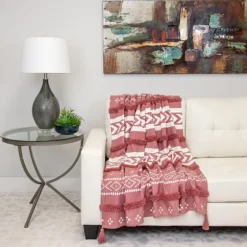 Tribal Tufted Stripe Throw-Kirkland's Home Sale