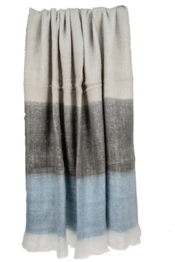 Tri-Color Wool Handloomed Throw-Kirkland's Home New
