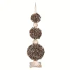 Triple Ball Pinecone Topiary On Antiqued Finial-Kirkland's Home Outlet