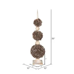 Triple Ball Pinecone Topiary On Antiqued Finial-Kirkland's Home Outlet