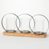 Triple Loop Silver Decorative Candle Holder-Kirkland's Home Store