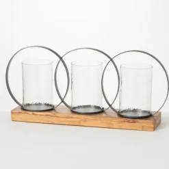 Triple Loop Silver Decorative Candle Holder-Kirkland's Home Store