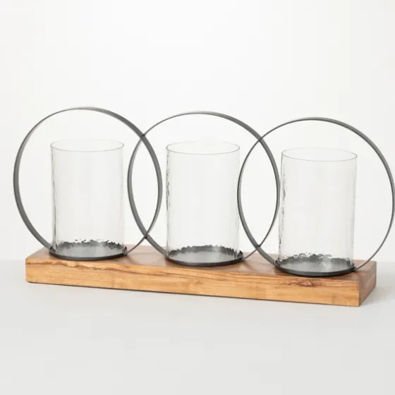 Triple Loop Silver Decorative Candle Holder-Kirkland's Home Store