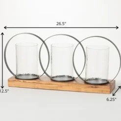 Triple Loop Silver Decorative Candle Holder-Kirkland's Home Store