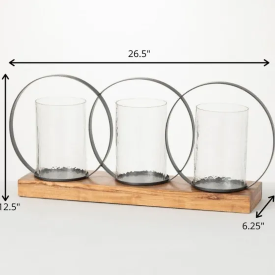 Triple Loop Silver Decorative Candle Holder-Kirkland's Home Store