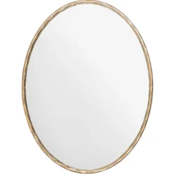 Trish Brass Forged Oval Wall Mirror-Kirkland's Home New