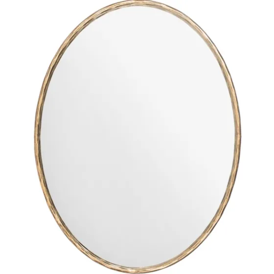 Trish Brass Forged Oval Wall Mirror-Kirkland's Home New