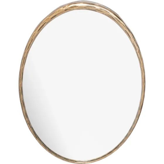 Trish Brass Forged Oval Wall Mirror-Kirkland's Home New