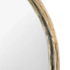 Trish Brass Forged Oval Wall Mirror-Kirkland's Home New