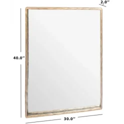 Trish Brass Forged Rectangle Wall Mirror-Kirkland's Home Store
