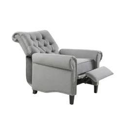 Tufted Back Nailhead Trim Recliner Armchair-Kirkland's Home Sale