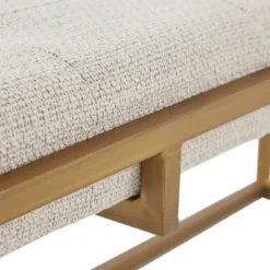 Tufted Bronze Metal Bench-Kirkland's Home Cheap