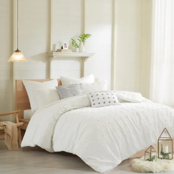 Tufted Cotton 7-Pc. Full/Queen Duvet Set-Kirkland's Home Store