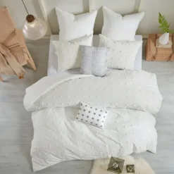Tufted Cotton 7-Pc. Full/Queen Duvet Set-Kirkland's Home Store