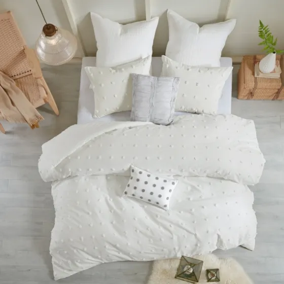 Tufted Cotton 7-Pc. Full/Queen Duvet Set-Kirkland's Home Store