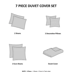 Tufted Cotton 7-Pc. Full/Queen Duvet Set-Kirkland's Home Store