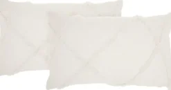 Tufted Diamond Lumbar Pillows, Set Of 2-Kirkland's Home Cheap