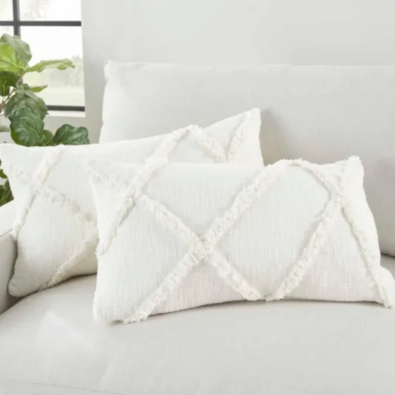 Tufted Diamond Lumbar Pillows, Set Of 2-Kirkland's Home Cheap