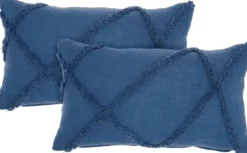Tufted Diamond Lumbar Pillows, Set Of 2-Kirkland's Home Hot