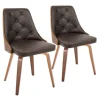 Tufted Faux Leather Dining Chairs, Set Of 2-Kirkland's Home Cheap