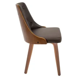 Tufted Faux Leather Dining Chairs, Set Of 2-Kirkland's Home Cheap