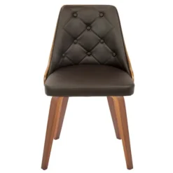 Tufted Faux Leather Dining Chairs, Set Of 2-Kirkland's Home Cheap
