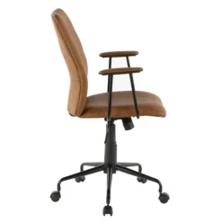 Tufted Faux Leather Office Chair-Kirkland's Home Flash Sale
